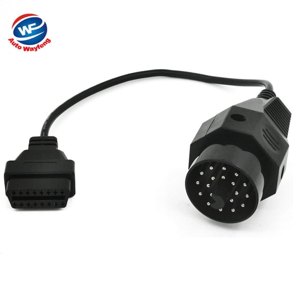 BMW OBD2 ROUND DIAGNOSTIC SCANNER 20-PIN ADAPTER CABLE E36 E46 E38 E39 E53 X5 Z3