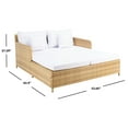 SAFAVIEH Cadeo Outdoor Patio Daybed, Natural/White
