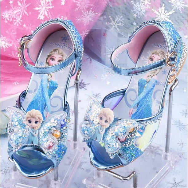 Calculation rod Continent Disney filles sandales reine des neiges 2 Elsa chaussures de princesse  petites filles chaussures en cristal enfants talons hauts défilé chaussures  de princesse - Walmart.ca