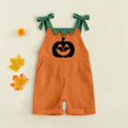 thumbnail image 2 of Shadoumai Halloween Jumpsuit Pumpkin Face Straps Romper For Kids, Comfortable Casual Jumpsuit For Girls Daily Play Outfit Jumpsuit, 2 of 7