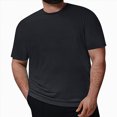 thumbnail image 2 of NOLDARES Mens T-Shirts Short Sleeve Crew Neck T Shirts for Man, Cotton Blend Running Athletic T-Shirts(Dark Gray,6XL), 2 of 5