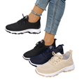 thumbnail image 6 of Domzle Womens Walking Shoes Slip On Sneakers | Casual Mesh Comfortable Breathable Lightweight Running Athletic Black 38, 6 of 8