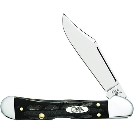 Case WR XX Pocket Knife Jigged Buffalo Horn Mini Copperlock Item #65022 - (Bh1749L SS) - Length Closed: 3 5/8 Inches