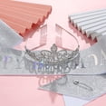 thumbnail image 5 of Yoyauz Women's Birthday Crown & Belt Queen Crystal Crown Rhinestone Hair Band Set Happy Party Decoration Accessories Girls Princess Gift Set, 5 of 6