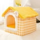 thumbnail image 3 of HOOPET VIP Link Pet House Foldable Cat Sleep Dog Kennel Removable Warm Nest Enclosed Tents Cave Sofa Pet Supplies ShopWise Round, 3 of 19