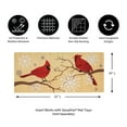 thumbnail image 2 of Evergreen Feathers and Snow Sassafras Indoor Outdoor Switch Doormat 1'10"x10" Beige, 2 of 4