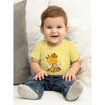 thumbnail image 2 of Cartoon Goraffe W Candy T-Shirt Infant -Image by Shutterstock,  18 Months, 2 of 4