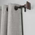 thumbnail image 3 of 3/4" Drapery Single Curtain Rod Set with Square Finials_Oil Rubbed Bronze Brown - 36"-66", 3 of 5