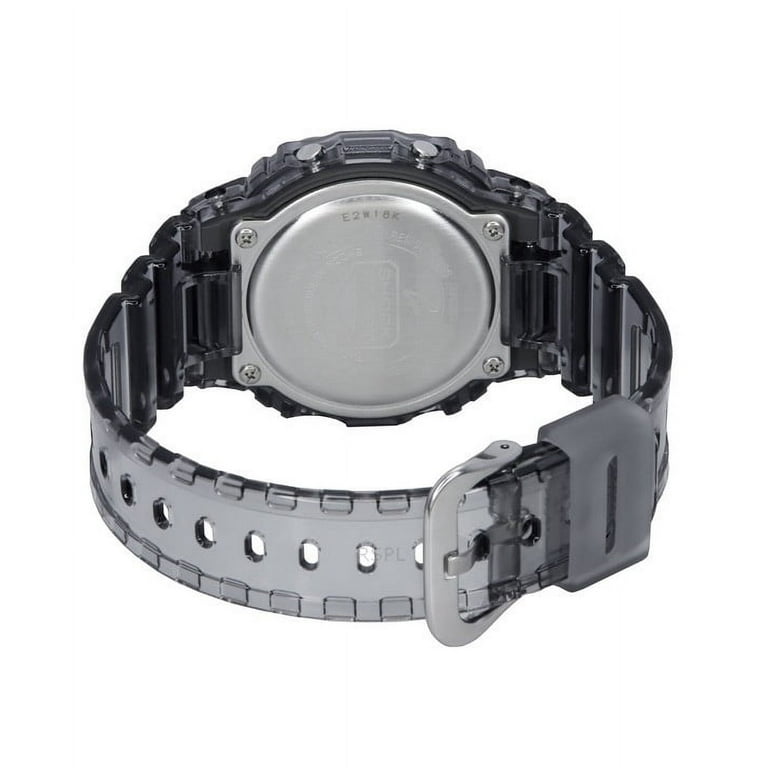 Casio G-Shock Digital Grey Translucent Resin Strap Quartz DW
