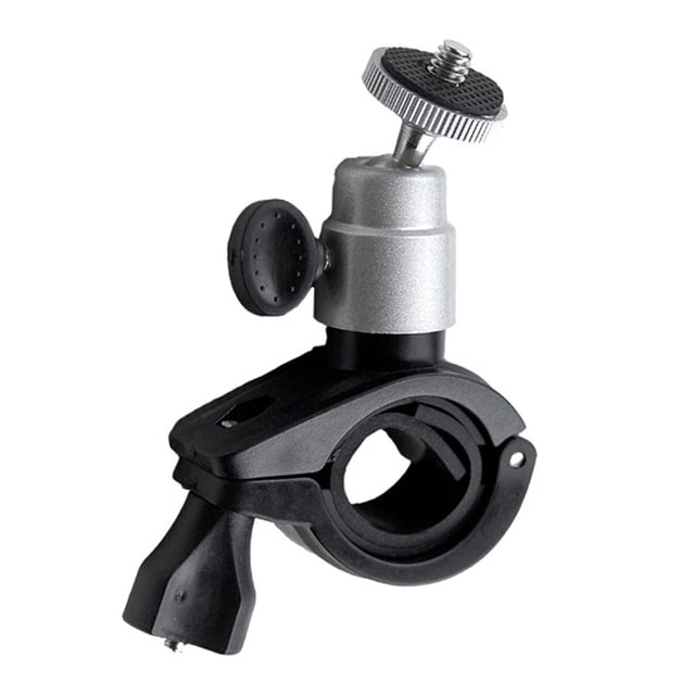 Wosthever Soporte de montaje para manillar de motocicleta de bicicleta de aleación de aluminio soporte de barra frontal para cámara Ciclismo Plata