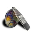 thumbnail image 4 of Dan Morris - PEACE SIGN KEYCHAIN, Limited Edition DUAL DOUBLE SIDED Peace Artwork METAL KEYRING - 5cm, 4 of 7