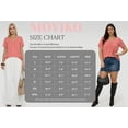 thumbnail image 7 of MOYIKO Womens T Shirts Short Sleeve Pleated Peplum Babydoll Summer Tops V Neck Dressy Casual Tunic, 7 of 7
