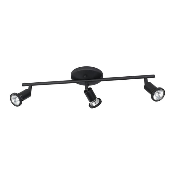 Luminario De Riel 3 Luces Eglo Negro 14.2X52Cm