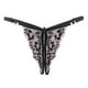 thumbnail image 5 of Gibobby Calzones para mujer sexy Bragas bordadas para mujer, cintura de diamante intermitente, Tanga de malla con abierta Sexy ajustable(Negro,Talla única), 5 of 5