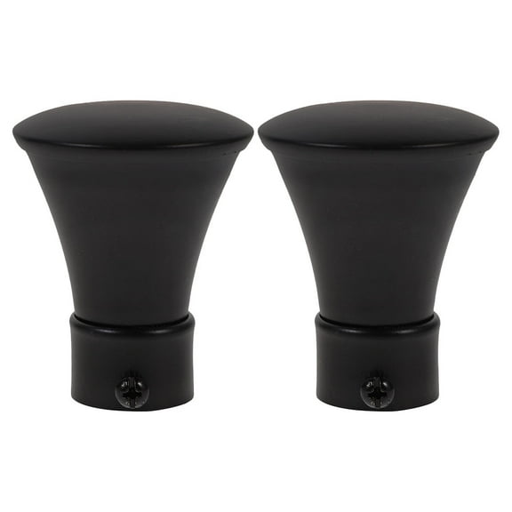 Worgeous 2pcs Curtain Rod Finials Replacement Caps Decorative Accessories for Windows