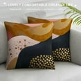 thumbnail image 3 of COMIO Abstract Boho Pillow Covers  Aesthetic Navy Blue Burnt Orange Geometric Decorative Couch Pillow Cases Mid Century Modern Home Minimalist Decor for Room Bedroom Bed Cushion Outdoor, 3 of 5