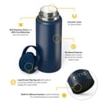 thumbnail image 4 of RTIC 32 oz Ceramic Lined Insulated Outback Water Bottle, Leak Resistant, Navy, 4 of 7