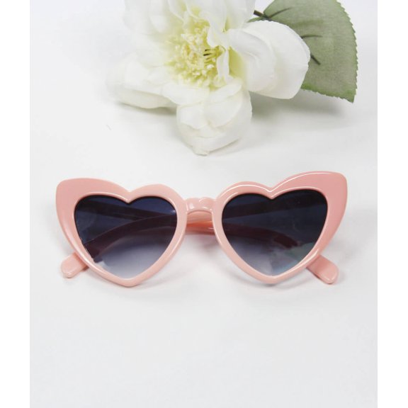 Women's pink heart sunglasses, pack of 10