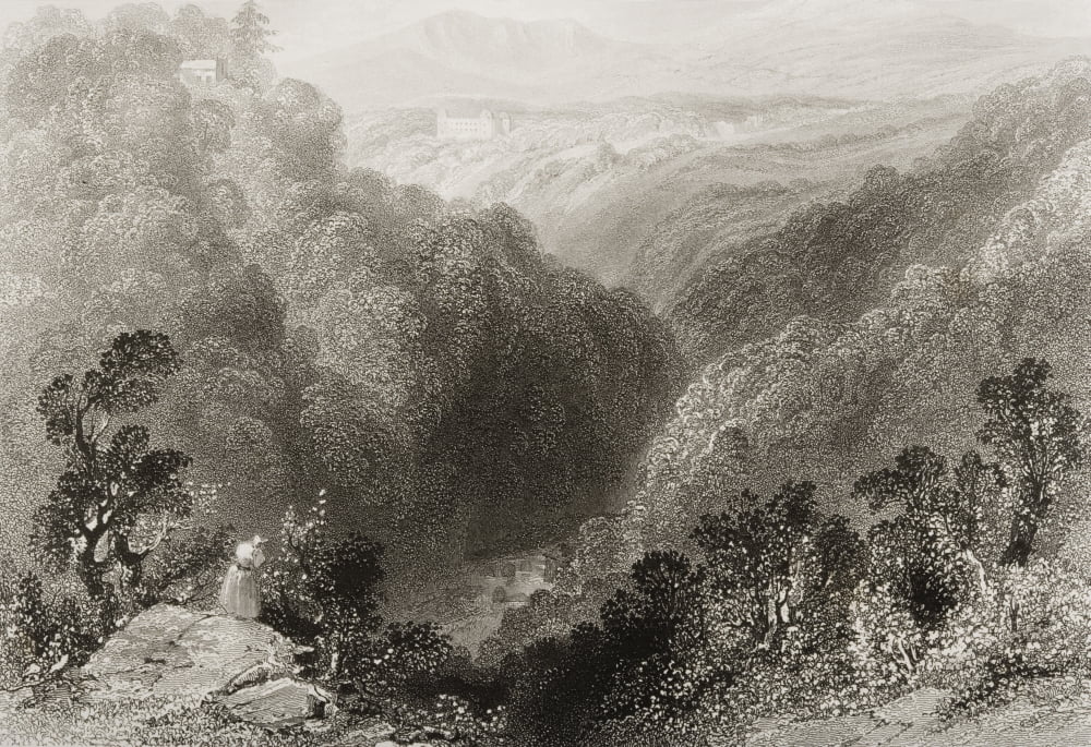 Powerscourt From The Dargle County Wicklow IrelandDrawn By WHBartlett Engraved By G K Richardson From The Scenery And Antiquities Of Ireland By NPWillis And JStirling CoyneIllustrated From Drawings B
