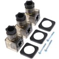 thumbnail image 3 of 3pcs Solenoid Valves Connector Professional 3 Prong Connector Plug with Indicator, 3 of 4