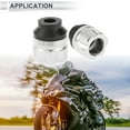 thumbnail image 3 of 14mm Motorcycle Slider Frame Aluminum Alloy Wheel Fairing Protection Crash Pad Protector Guard 41mm 47mm Silver Tone 2 Pcs, 3 of 7
