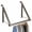 Satin Nickel, variant on HOLDN' STORAGE Over The Door Clothes Foldable Hanger Rack to Add Extra Closet Space in Bedroom Bathroom and Laundry Room, White