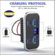 thumbnail image 3 of Panel de RV con Cuatro Puertos USB de 12 V. Cargador de Coche con Puerto USB PD3.0 de 20 W y QC3.0 de 18 W con Voltímetro para Autobús, Camión, ., 3 of 6