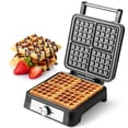 thumbnail image 1 of UVFAST Waffles Maker Waffle Iron, 4 Belgian Square Waffle Maker, Belgian Waffle Maker Thick with Non-stick Plate, Breakfast Waffle Machine Make Waffl, 1 of 9