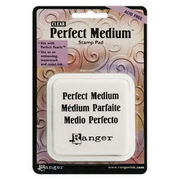 Ranger Perfect Medium Stamp Pad 3"X3" Clear
