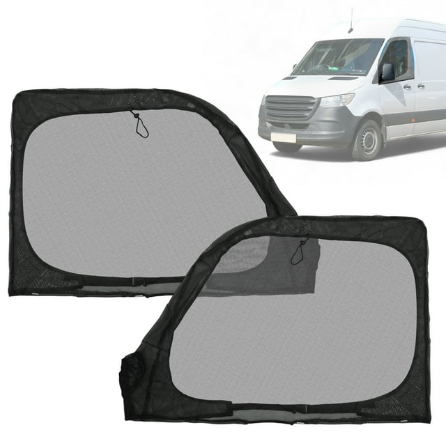 Pantalla Magnética para Mosquitos para la Puerta Delantera para Mercedes Benz Sprinter 2007-2025 47x31in Red Antimosquitos de Malla Fina de Nylon para Acampar Pescar en el Campo 1 Par