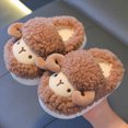 thumbnail image 2 of yboeqw Toddler Boys Girls Warm Plush Cotton Slippers Non Slip Kids Home Indoor Cute Baby Cozy Footwear Size 3, 2 of 4