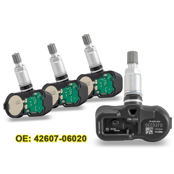 BSBSDJB 4Pcs TPMS Sensor, 315Mhz OE 4260706020 Pre-Programmed Tire Pressure Monitoring System for Toyota/Camry/Corolla RAV4/Highlander