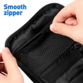 thumbnail image 3 of 2 bolsas de almacenamiento para oxímetro, estuche portátil para medidor de glucosa en sangre, funda de tela Oxford para dispositivos médicos (negro), 3 of 7