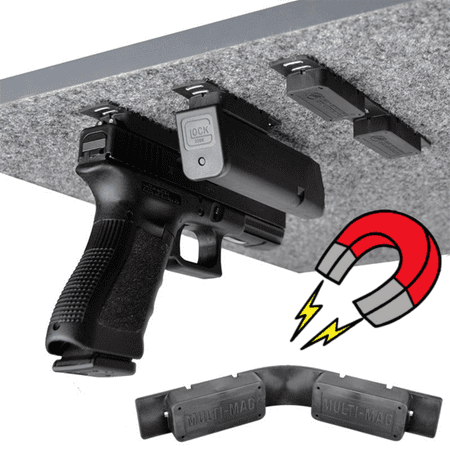 Gun Storage Solutions MULTI_MAG Gun Mounting Magnet (2 (Best Gun Storage Solutions)