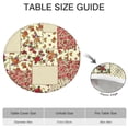 thumbnail image 6 of Pioneer Flower Floral Print Pattern Round Fitted Tablecloth with Elastic Edge,Dining Table Cover Waterproof,Outdoor Round Tablecloth for Camping,Dining,Indoor and Outdoor, 6 of 7