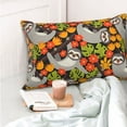thumbnail image 4 of Honeii Sloth on the Branch Print Pillow Cases,Plush Throw Pillow Covers,Decorative Pillowcase for Sofa, Couch, Living Room-14"x20", 4 of 6