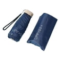 thumbnail image 2 of Paraguas de viaje resistente, 2 en 1, resistente al agua, plegable y portátil. Azul oscuro, 2 of 9