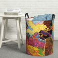 thumbnail image 5 of Goofa Beautiful African Woman Printed Circular Hamper,Laundry Basket with Handles,Storage Baskets Foldable,Large Capacity Laundry Hamper-, 5 of 8