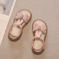 thumbnail image 2 of ZHOGXU Kids Girls Sandals With Adjustable Straps Butterfly Design Soft Sole Open Toe Slip On Comfortable Shoes For Everyday Wear,Pink,4-5 Years, 2 of 6