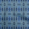 thumbnail image 1 of oneOone Cotton Silk Medium Blue Fabric African Aztech Watercolor Sewing Material Print Fabric By The Yard 42 Inch Wide, 1 of 4