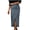 Blue, variant on Women's Office Casual Pencil Skirt with Slit Pocket, Stretchy Bodycon Midi Skirt, High Waist Tight Work Skirt, Solid Color Polyester Skirt for Spring Summer