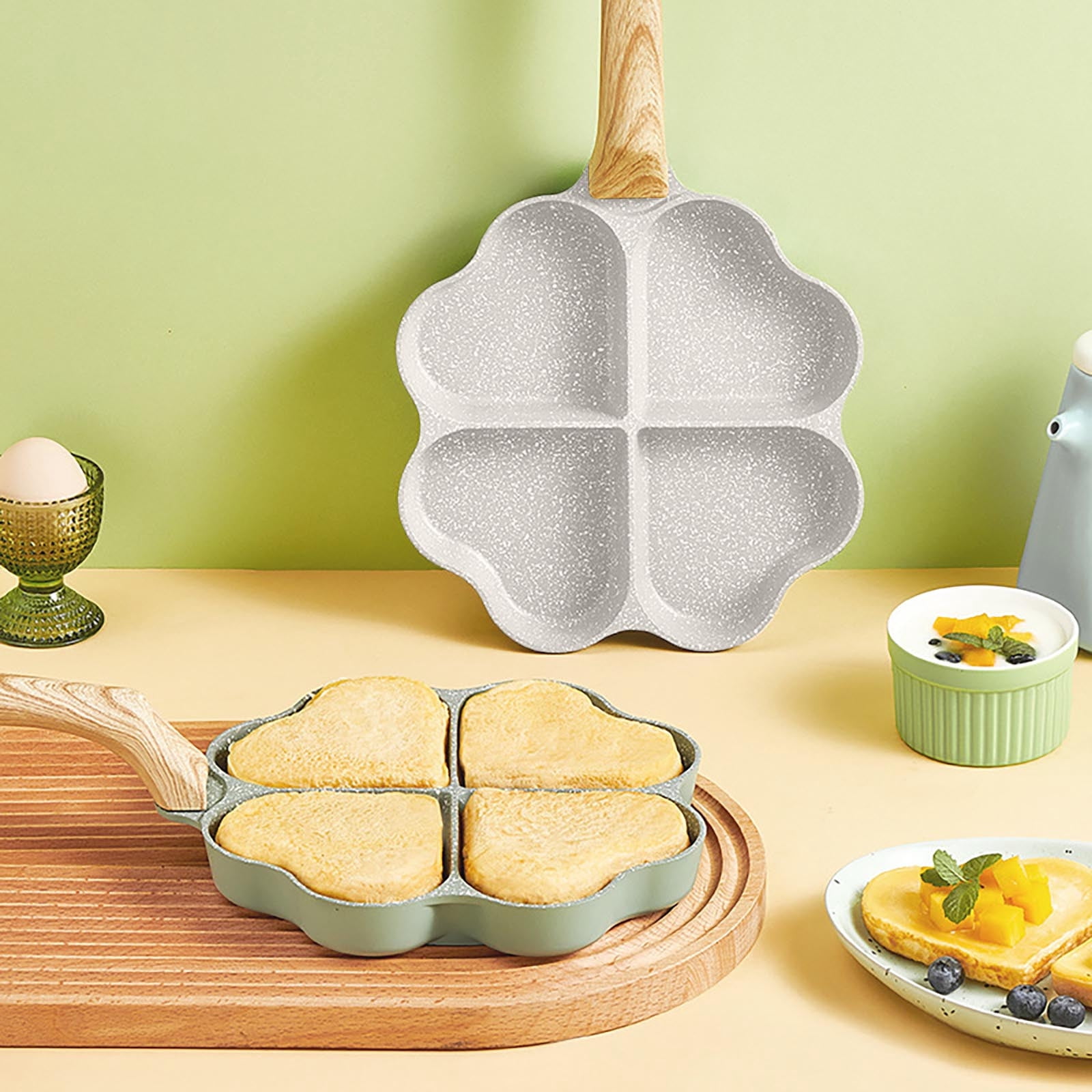 Induction Cooker, Gas Stove, Universal Frying Pan,Induction Stove Breakfast Omelet Cooking Pan Aluminum Hamburger Pan Non Stick