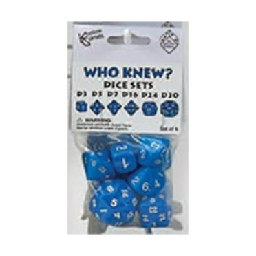 Koplow Games Blue Special Who Knew 6 Dice Set Koplow Games...