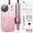 Pink, variant on M MISS DREAM Electric Nail Drill Professional, Portable Nail File for Acrylic Gel Nails, Cordless Rechargeable Nail Drill 35000RPM, 16 in 1 kit, Salon-Grade Efile Nail Machine.Green