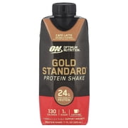 Optimum Nutrition Gold Standard® Protein Shake, Cafe Latte, 4 Cartons, 11 fl oz (325 ml) Each