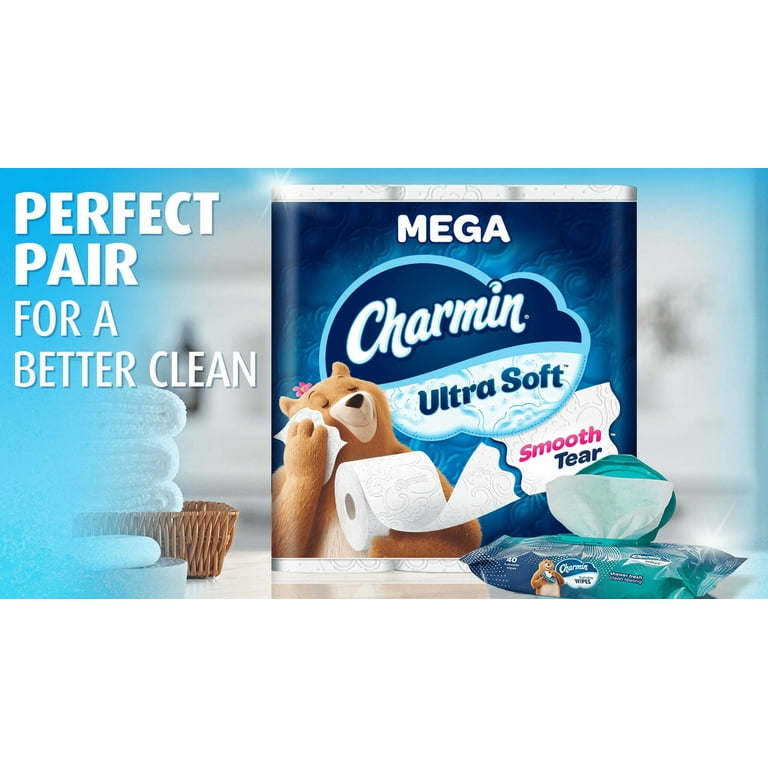 Charmin Ultra Soft Super Toilet Paper, 6 Mega XL Rolls, 336 Charmin Ultra Soft Super Toilet Paper, 6 Mega XL Rolls, 336
