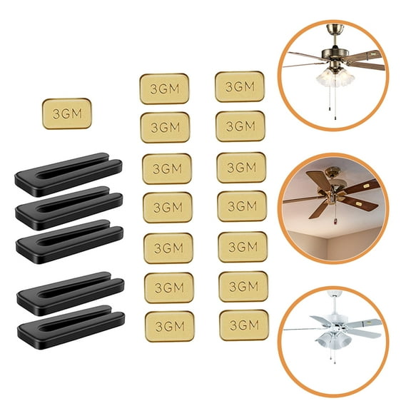 RENACLIPY 5 Sets Ceiling Fan Balancing Clips with Stainless Steel Weights for Smooth Quiet Fan