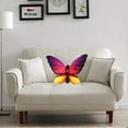 thumbnail image 4 of Washable Cover​​ Decorative Butterfly Pillow 19.68 Inch Multicolor Floral Seat Cushion for Sofa Bed Garden Decor, Short Plush Accent with Washable Cover Home Accent​​, 4 of 6