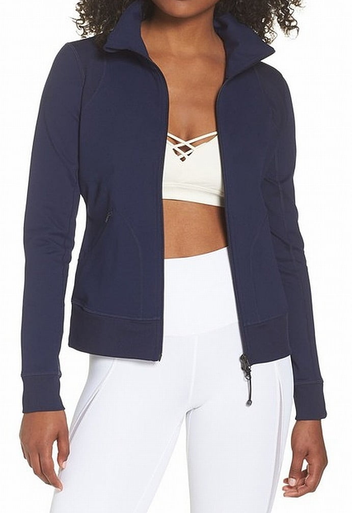 Zella Womens Full Zipper Activewear Long Sleeve Jacket XL