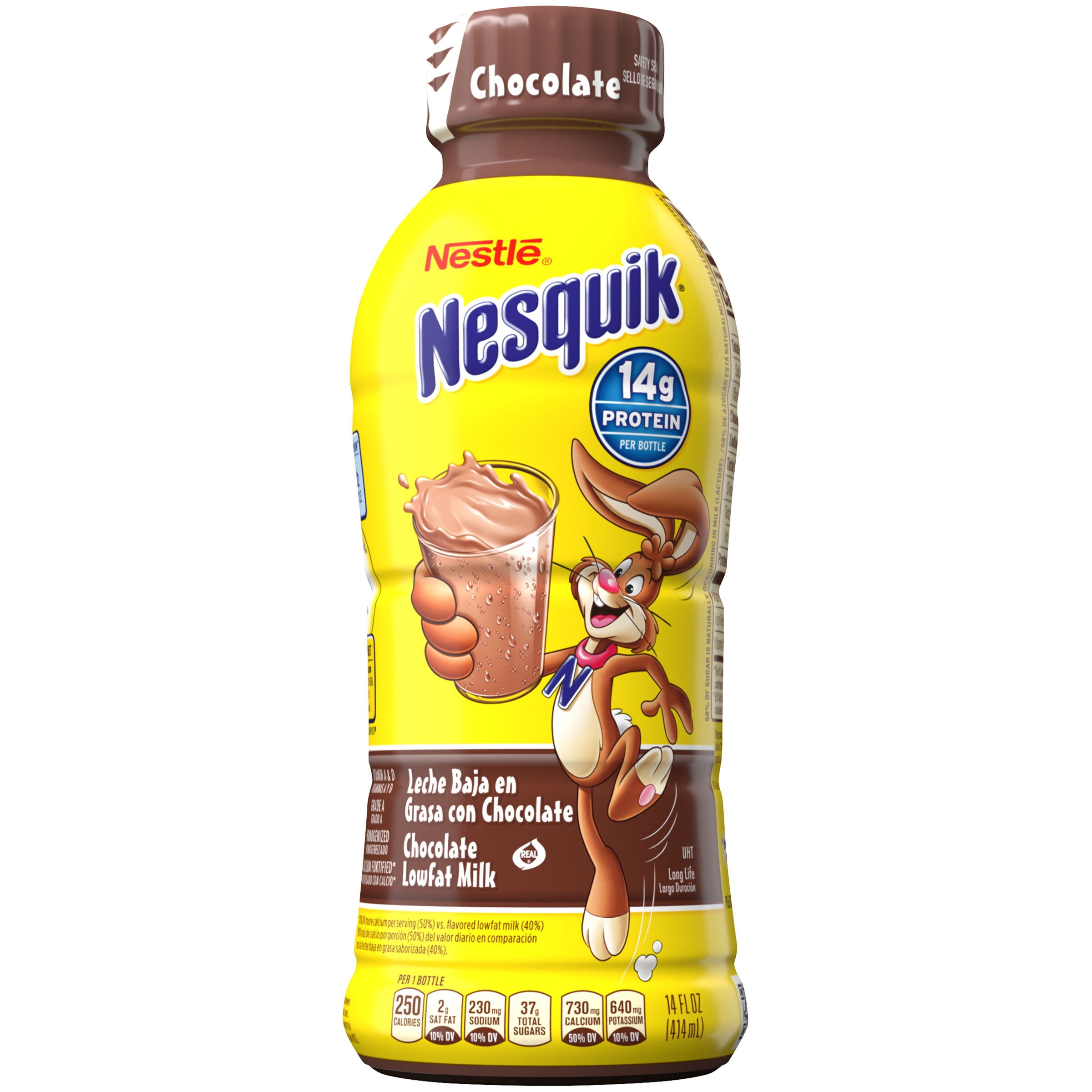 NESQUIK Chocolate Lowfat Milk 14 fl. oz. Bottle